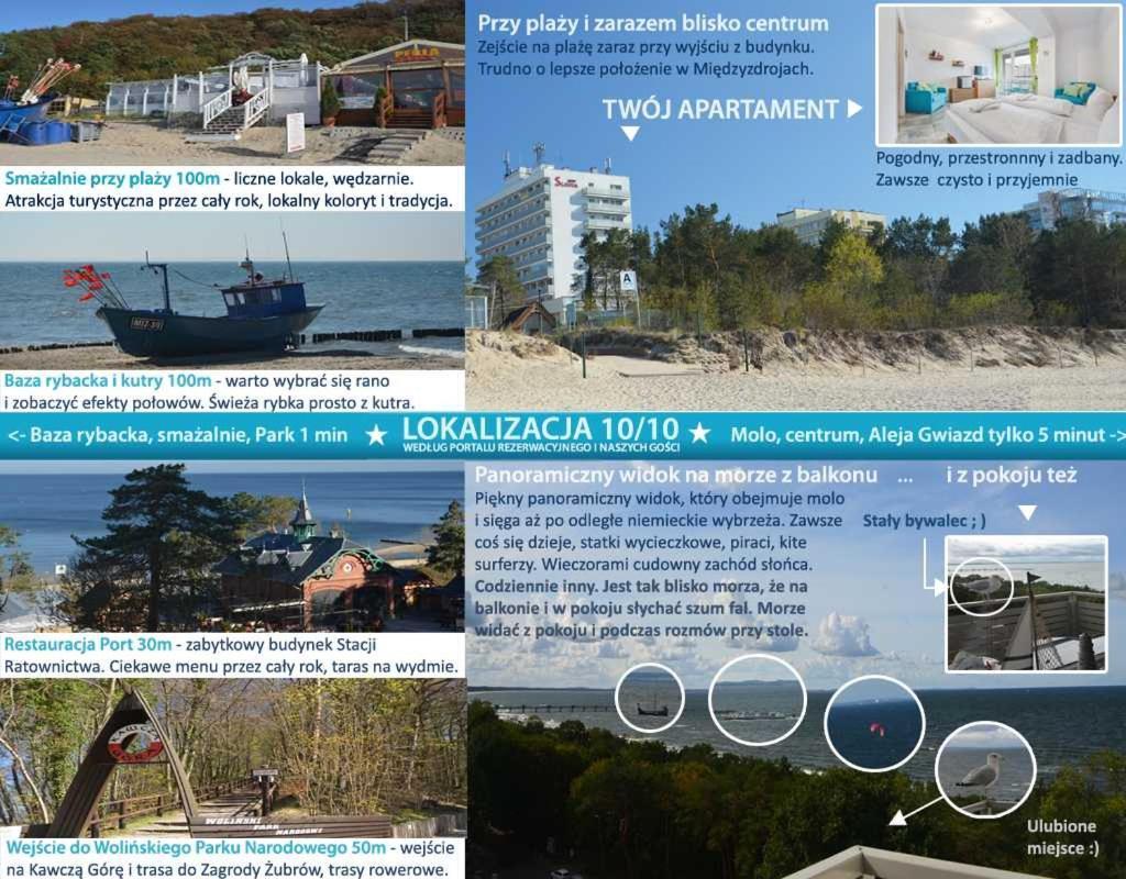 Apartament Z Panoramicznym Widokiem Na Morze Blisko Plazy I Centrum Pl Eng De Miedzyzdroje Esterno foto